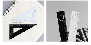 Bán Sỉ 4 cái/bộ Trường Văn Phòng Phẩm Hình Học Toán Học Công Cụ Quy Mô Thước Thước Tam Giác Cai Trị Giảng Dạy Cai Trị Thiết Lập - Product Image 6