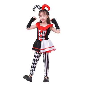 Costume de clown caméléon pour fille HP Kids Halloween, 100% polyester, parfait pour les jeux de rôle, les fêtes costumées et les mascarades - Product Image 3