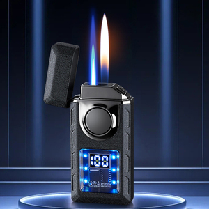 Encendedor de gas butano de doble llama Encendido de arco Regalo de negocios Encendedor de cigarrillos - Product Image 6