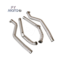 Tuyau d'échappement pour Mercedes-Benz C63 AMG W204 6.2L 2011-2015 avec bouclier thermique