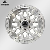 Jantes de camion en aluminium forgé SY 17x9J 17x10J Offset Beadlock 6x139.7 pour la course de dragster, les pick-up et les véhicules tout-terrain