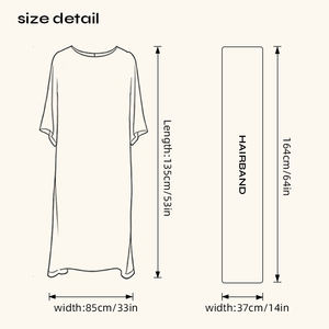 <span class=keywords><strong>Caftan</strong></span> bohème en polyester violet pour femmes avec manches chauve-souris, imprimé floral et <span class=keywords><strong>ceinture</strong></span> à nouer, coupe ample - Product Image 6