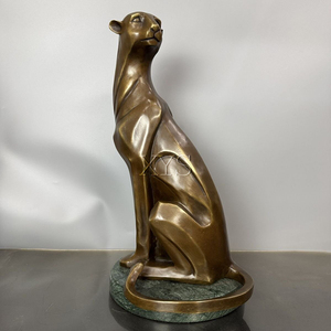 Scultura Astratta Moderna in Bronzo <span class=keywords><strong>di</strong></span> Pantera Seduta, Personalizzabile per Decorazione Interna <span class=keywords><strong>di</strong></span> Ville, Statua in Bronzo - Product Image 5