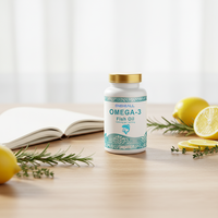 Huile de poisson d'usine Oméga 3 des grands fonds marins, capsules molles naturelles pour adultes, marque privée
