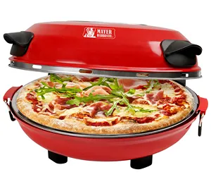 가정용 전문 조리대 전기 피자 메이커 1200W 피자 메이커 기계 돌 야외 나무 해고 피자 오븐