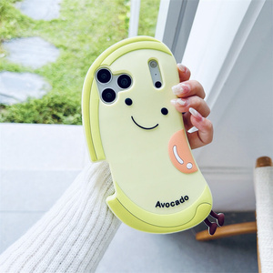 เคสโทรศัพท์มือถือซิลิโคนลายอะโวคาโด 3 มิติ สำหรับ iPhone 17 16 15 14 13 Pro Max ลายยิ้ม ผลไม้สีเขียว นุ่ม ยืดหยุ่น ป้องกันด้านหลัง รุ่นใหม่ - Product Image 3