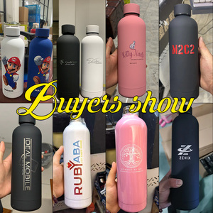Tùy Chỉnh 500Ml Duy Nhất Hai Lớp Nhôm Nước Chai Vít Nắp Nhà Máy Giá Thấp Kích Cỡ Khác Nhau Đầy Màu Sắc Tái Sử Dụng Du Lịch Chai Người Lớn - Product Image 5