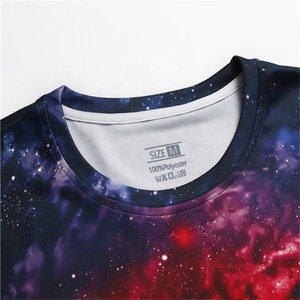 T-shirt personnalisé à faible MOQ, design tendance avec votre propre motif, 100% polyester, sublimation par transfert thermique, OEM, t-shirt personnalisé - Product Image 4