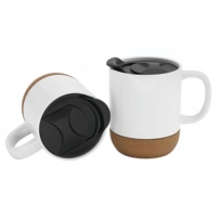 Mug à café personnalisé en céramique avec base en liège, imprimé par sublimation, tasse à transfert thermique pour service de table en restaurant, cadeaux promotionnels
