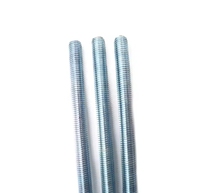 DIN975 Carbon Steel Hex Head Zinc Plated UNC Threaded Rod M6-M10 Grades 4.8 & 6.8 Stud Rod Made in China 2 Nuts