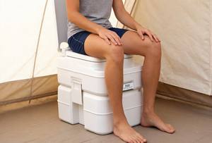 PoeticExist Toilette portable 20L pour camping, voyages, <span class=keywords><strong>randonnée</strong></span>, camping-car, toilette de voyage portable pour extérieur - Product Image 6