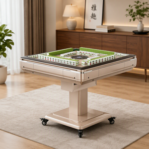 Mesa de Comedor Automática con Ruedas Giratorias, Silenciosa, para el Hogar, Sala de <span class=keywords><strong>Ajedrez</strong></span> y Cartas, Máquina de Mahjong de Cuatro Plazas de Doble Uso - Product Image 4