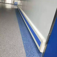 Protection murale de haute qualité 152 mm Garde-corps mural 6 pouces Bande latérale de couloir Alliage d'aluminium PVC Protection murale pour personnes âgées et handicapées