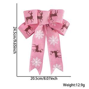 Giá thấp giáng sinh trang trí Bow tinh tế craftsmanship vật liệu bền giáng sinh cửa kỳ nghỉ trang trí Bow - Product Image 6