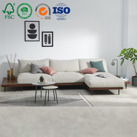 Sofá moderno de madera de paleta, conjunto de sofá de cama de Día Azul, KD, sala de estar, muebles