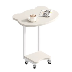 Mesa auxiliar de madera de Panda rojo Simple moderna, mesa de sofá móvil para apartamento pequeño, mesita de noche, muebles para dormitorio - Product Image 1