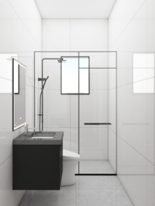 High Quality Modern Farmhouse Hospital Style LED Lighted Water Resistant Wall <b>Mounted</b> Plywood Bathroom Mirror Cabinet Wash Sink - Product Image 4