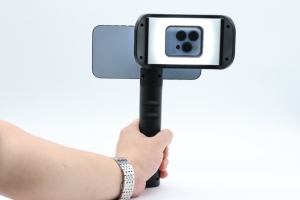 Luz LED de relleno para fotografía dental, kit de iluminación de estudio metálico manual para cámara de teléfono, 5500K con Bluetooth - Product Image 1