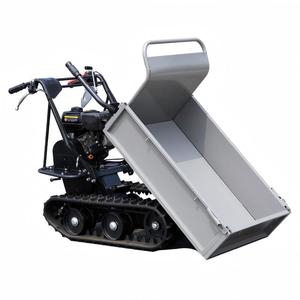 Mini-dumper sur chenilles en acier rouge avec moteur 1500W, finition thermolaquée, conception de plateforme pour usage industriel - Product Image 2
