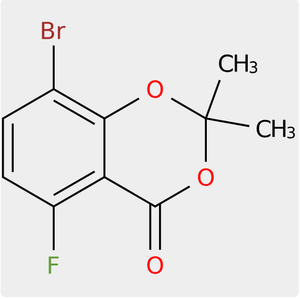 8-Bromo-5-fluoro-22-diméthyl-benzo[1,3]dioxine-4-on CAS2006317-76-4 Poudre à 95% de pureté Matériaux intermédiaires de synthèse - Product Image 1