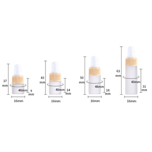 Frosted Glass tinh dầu Chai nhỏ giọt rõ ràng Mini 1ml/2ml/3ml nước hoa thả chai mỹ phẩm Mẫu lọ với nắp vàng - Product Image 6