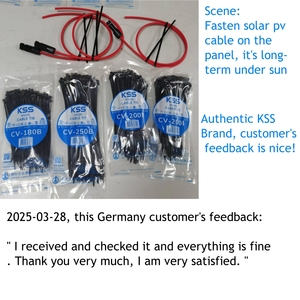 Kss 213c quan hệ cáp 151a 210A Nylon 150A khóa velcro chủ núi accory Clip 300mm x 4.8mm nhựa - Product Image 3