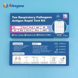 Offre Spéciale : Kit de <span class=keywords><strong>Test</strong></span> Rapide Autodiagnostic Respiratoire AfireGene 10-en-1 (Grippe A&B, <span class=keywords><strong>RSV</strong></span>, ADV, MP, HMPV, PIV1/3, PIV2, CP) – Détection d'Antigènes - Product Image 4