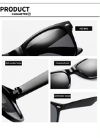 Lunettes de soleil promotionnelles personnalisées avec logo, protection UV400 à 100 %, prix abordable, pour femmes et hommes, collection 2024