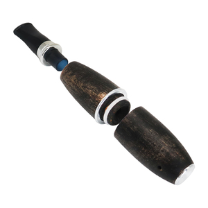 Pipa para fumar de madera maciza hecha a mano con nuevo diseño de Torpedo, accesorios de tabaco de pipa reutilizables portátiles a prueba de viento - Product Image 4