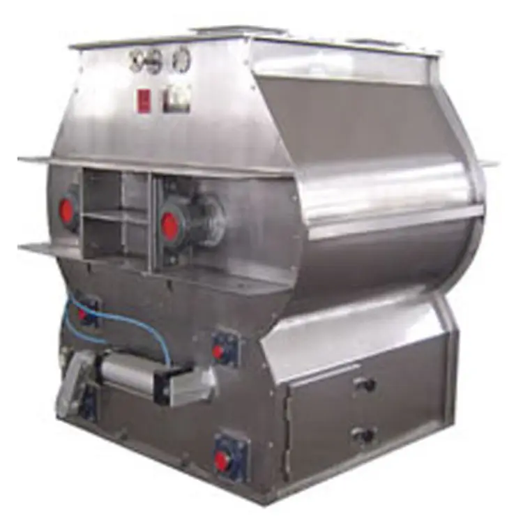 Stainless Steel Ceramic Cereal Chemical Powder Double Shaft Paddle Continuous Mixer With CE