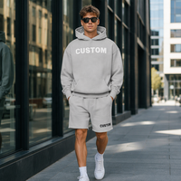 Benta Shangpin ODM – Ensemble deux pièces pour homme : sweat à capuche oversize et short en polaire – Fabricants pour marques personnalisées