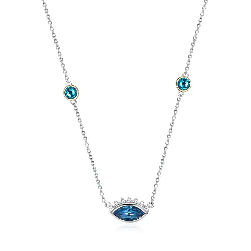 wholesale silver gold plated turkish evil-eye choker necklace