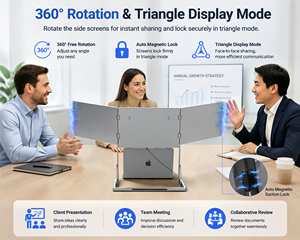 Laptop para Juegos de Pantalla Triple de 16 Pulgadas con Resolución de 2560x1600 para Uso Empresarial, Extensor de Pantalla para Laptop Kyy - Product Image 3
