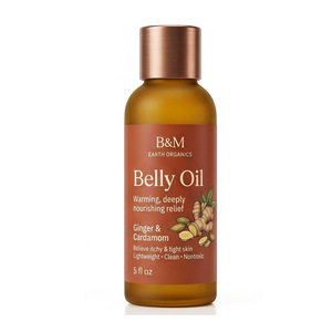 Huile Botanique Naturelle pour le Ventre Enceinte, Étiquette Privée Personnalisée, Extrait d'Olive, Sérum de Thérapie Corporelle pour Femmes Enceintes - Product Image 4