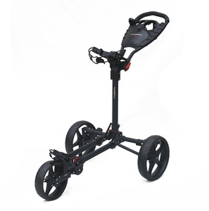 Chariot de golf pliable universel léger à quatre roues chariot de parcours extérieur avec roue de voiture pour sac de golf voiture - Product Image 4