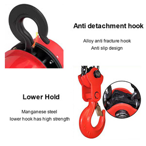 Новый малогабаритный электрический цепной тельфер 3т 5т, тип DHS, 220В/380В, металлический, защита IP54, управление с пульта ДУ - Product Image 4