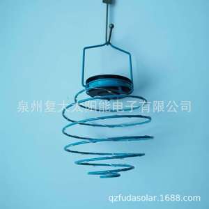Solar Spring Wire <b>Led</b> <b>Light</b> String 20Leds Iron Outdoor Lantern With <b>Light</b> Sensor - Product Image 2