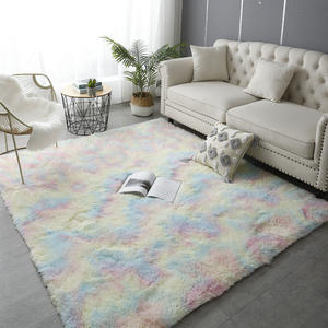 Tapis rectangulaire en polyester super doux et moelleux en peluche, couleur unie, fabriqué à la machine, tapis <span class=keywords><strong>de</strong></span> salon - Product Image 5