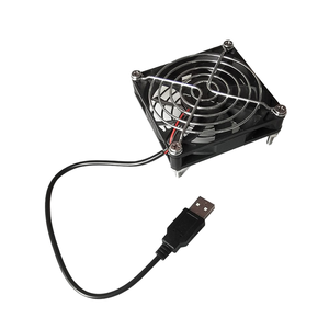 Ventilateur de refroidissement <span class=keywords><strong>silencieux</strong></span> Speedy 12 cm USB DC 5V à double roulement à billes avec dissipateur thermique en plastique pour routeur, décodeur, <span class=keywords><strong>PC</strong></span>, boîtier d'ordinateur, DIY - Product Image 1