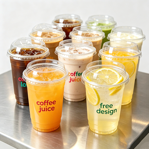 ถ้วยขนมหวานใสทรงสี่เหลี่ยมขนาด 16 ออนซ์ ผนังเดี่ยว ทำจาก PS ใช้แล้วทิ้ง สูง 8 ซม. พร้อมฝาปิด สำหรับขนมอบและขนมขบเคี้ยว - Product Image 1