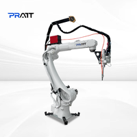 Robot de soudage à six axes Pratt / Soudage automatique 1500W/2000W Positionnement haute précision pour l'acier inoxydable 380V/220V/110V
