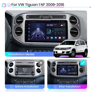 Junsun-CarPlay inalámbrico V1 para coche, navegación automática Android para Volkswagen Tiguan 1 NF 2006 2008-2016