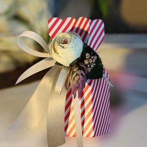 Yiwu กล่องของขวัญแต่งงานอิสลามแฟนซีพร้อมดอกไม้สีชมพู5*5 * H12cm - Product Image 3