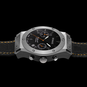 BOMAXE Hip Hop Oem Odem Technologie de placage de qualité supérieure Finition brossée Montre en acier inoxydable aux tons X-Grl Gunner - Product Image 3