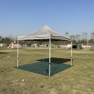 Carpa Cuadrada con Estructura de Hierro Domi, Tela de PVC Impermeable, Plegable, Ecológica, Resistente, para Todas las Estaciones, Portátil, 3x3, para Jardín, Patio, Barbacoa - Product Image 3