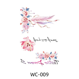 Pegatinas de Tatuajes de Colores sin Agua, Nuevo Estilo, Diseños Florales de Mariposas, para Hombres y Mujeres, Pequeñas, Resistentes al Agua y al Sudor - Product Image 6