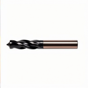Ttake Standard Hss Co <b>Cutter</b> Ta1415 TiAlN Coated 30 Degree Helix Short For Slots 3 Cutting <b>Edges</b> With Weldon Shank - Product Image 2