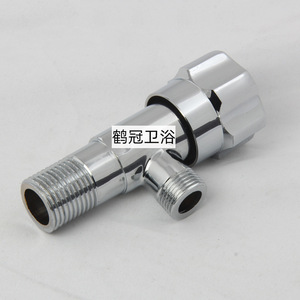 Robinet d'angle en cuivre à 3 points Crane Crown, finition chromée, filetage mâle pour chauffe-eau de toilette - Product Image 2