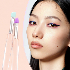 Soft Silicone Eyebrow Eyeliner Makeup Brush With Cap for Women Makeup Tool - Product Image 6