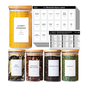 Bottiglia/barattolo di condimento per burro di arachidi per imballaggio alimentare di alta qualità su adesivo per spezie con Logo personalizzato in vetro con Logo - Product Image 2